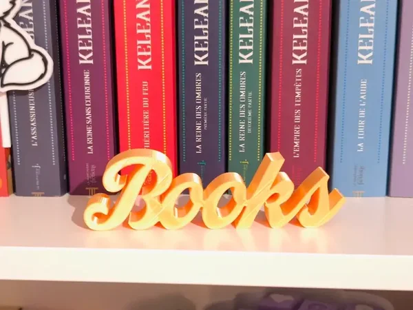 Lettre 3D Books Gold