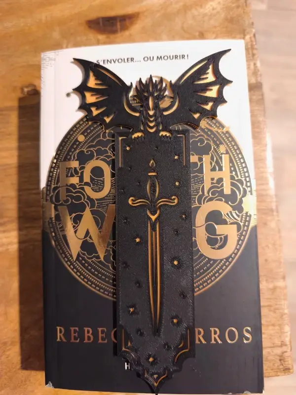 Marque-Page Inspiré Fourth Wing Sword