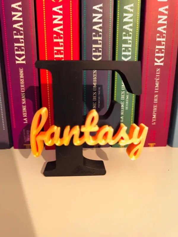 Lettre 3D F Fantasy