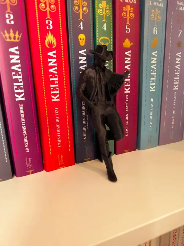 Figurine 3D Cowboy Reader