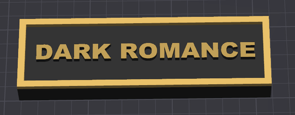 Plaque de rue Coin Droit Dark Romance
