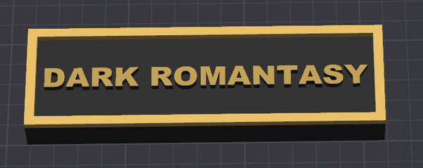Plaque de rue Coin Droit Dark Romantasy