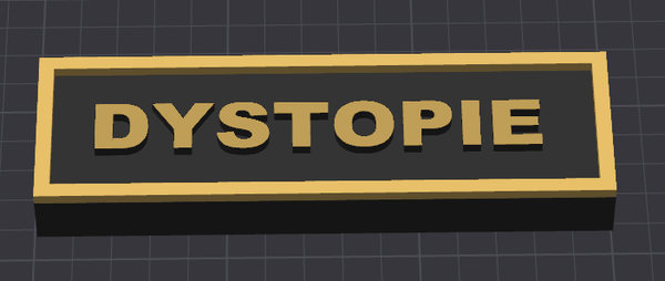 Plaque de rue Coin Droit Dystopie
