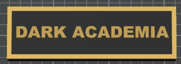 Plaque de rue Coin Droit Dark Academia