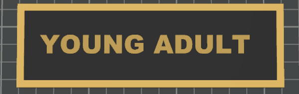 Plaque de rue Coin Droit Young Adult