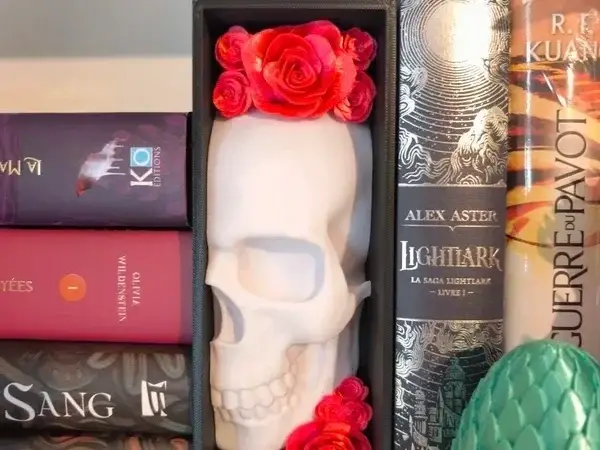 BookNook Skull Rose