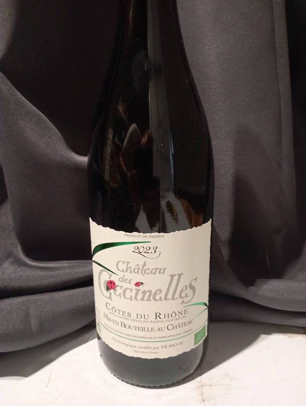 Coccinelle rouge cote du Rhône aop 2023