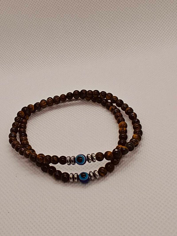 Kralen armband tijgeroog
