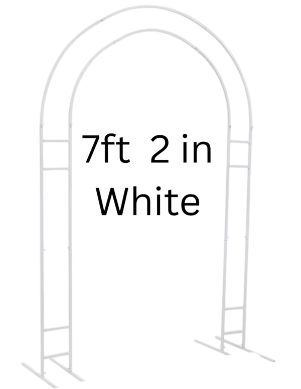 Double arch - 7 ft 2 in white walkthrough arch