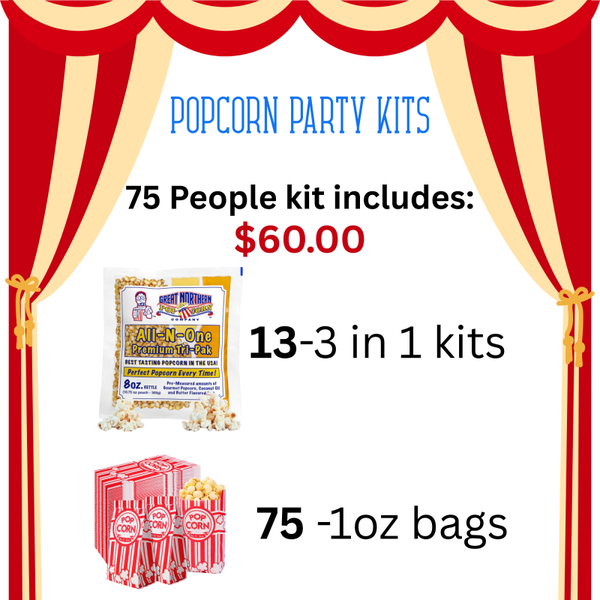 Popcorn Kits -75 people