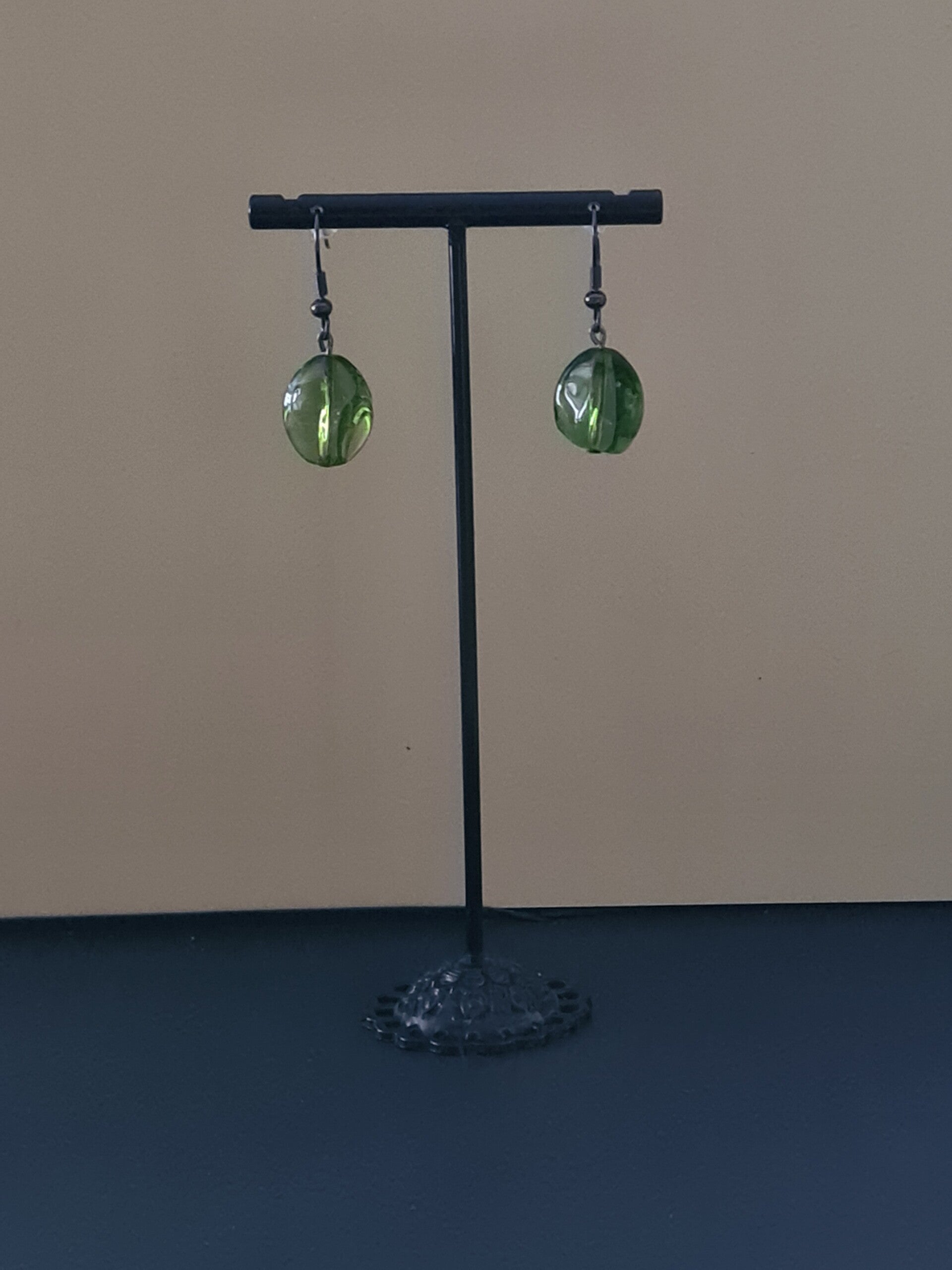 glanzende groene kralen