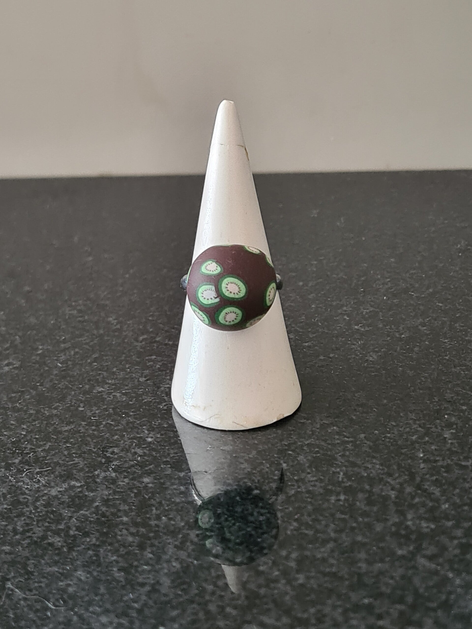 🥝 Kiwi Fun Statement Ring