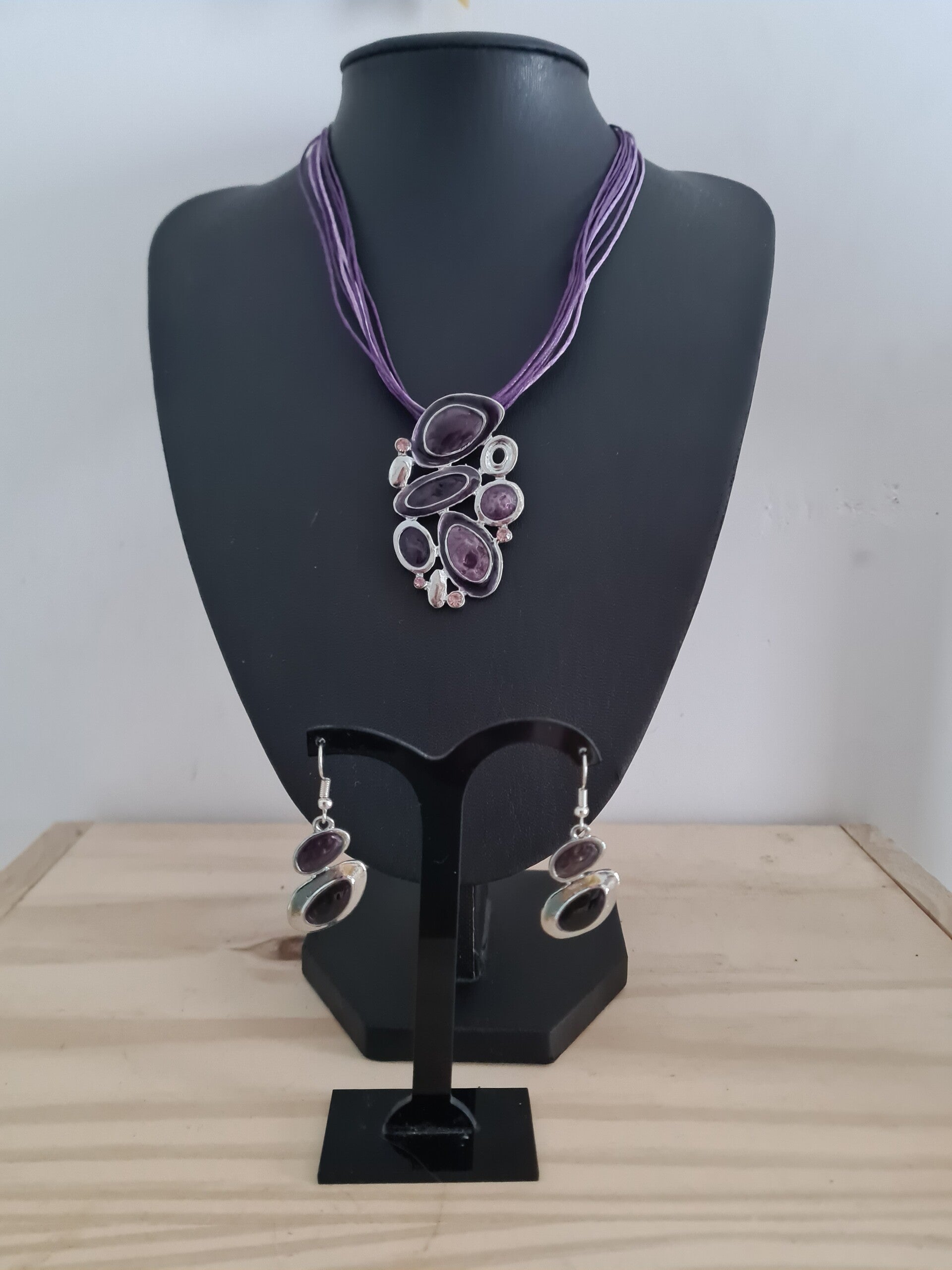 Amethyst Dream – Halsketting & Oorbellen Set