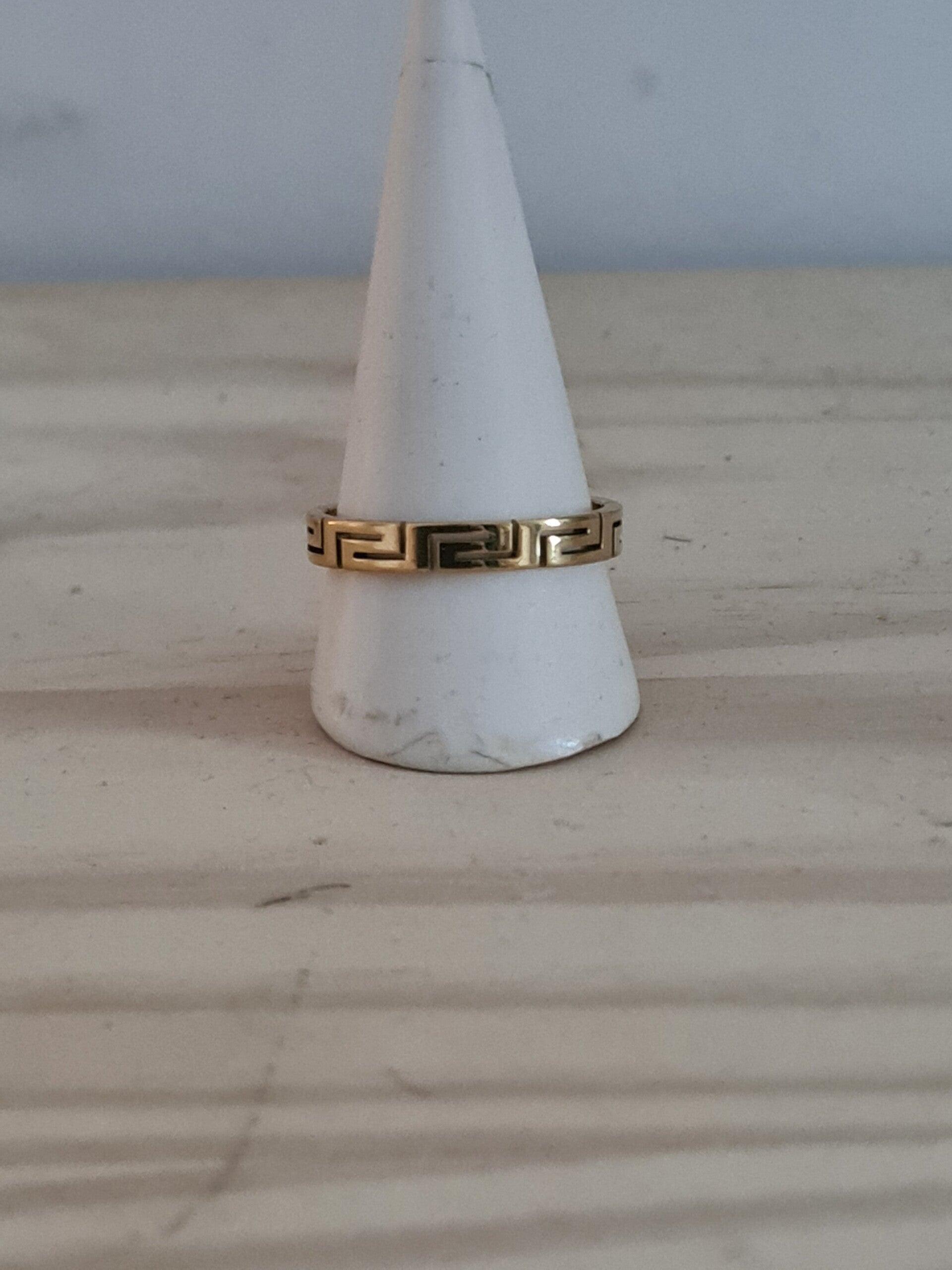 Griekse ring – Stainless Steel (maat 21)