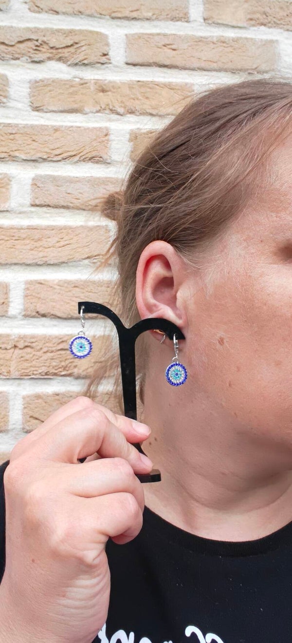 Blue Eye Oorbellen