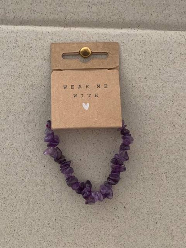 edelstenen armband - amethist