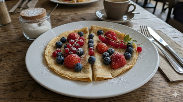 Pannenkoek (2st) (vers fruit) (Rozendaal)
