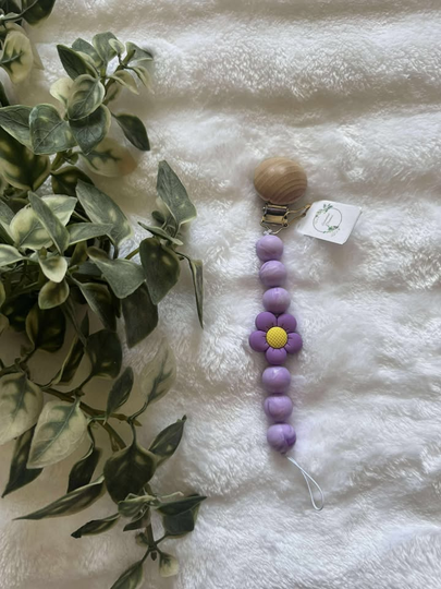 Purple flower Clip