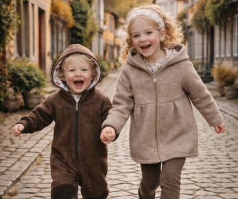 Walkoverall und Walkmantel für Kinder von Mirellas Zaubernadel