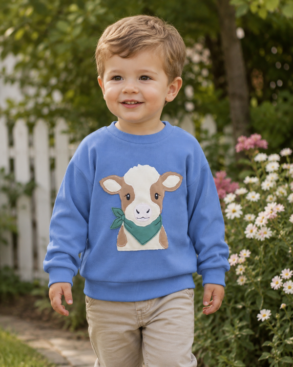 Pullover Rippjersey mit Stickerei - Wunschdesign