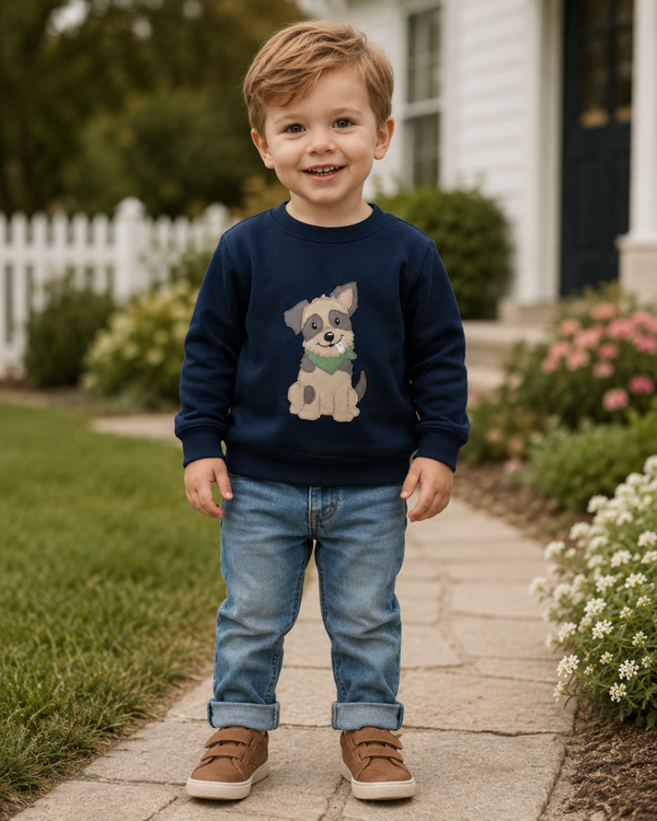 Pullover mit Stickerei - Gr. 98