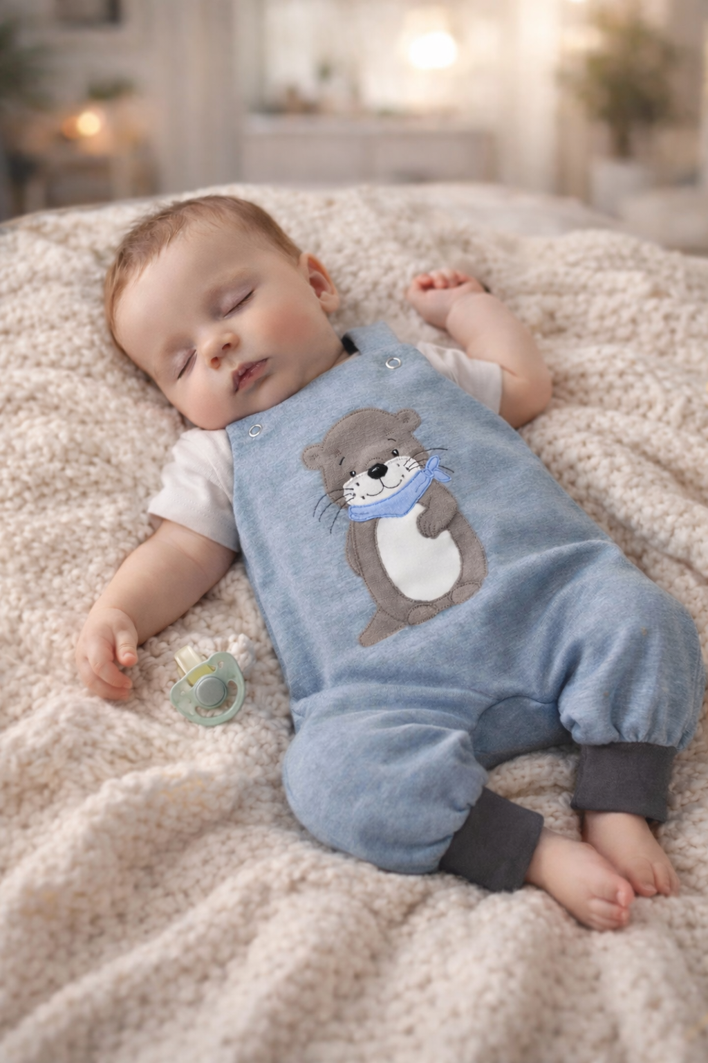 Latzhose mit Applikation - Wunschdesign