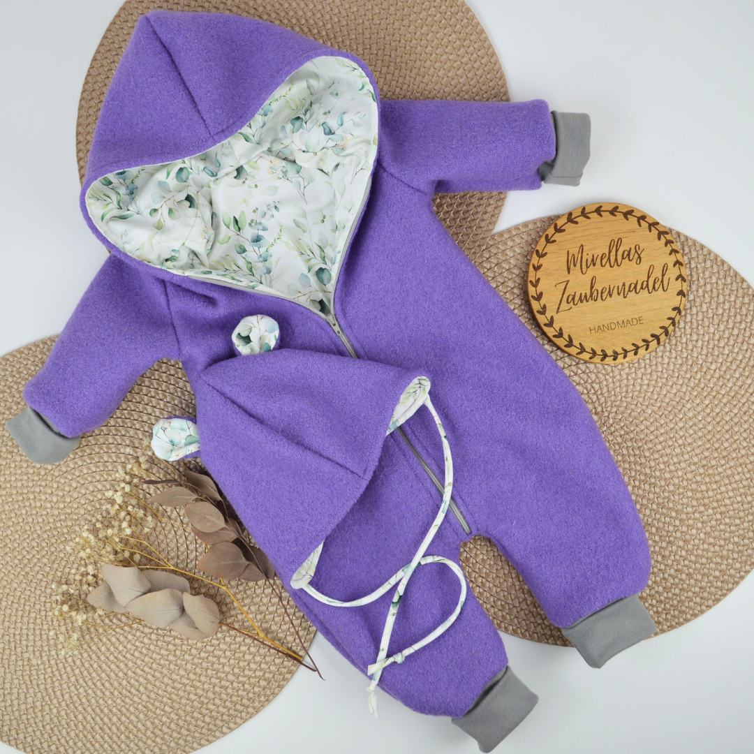 gefütterterter Walkoverall mit Beanie Loop Set