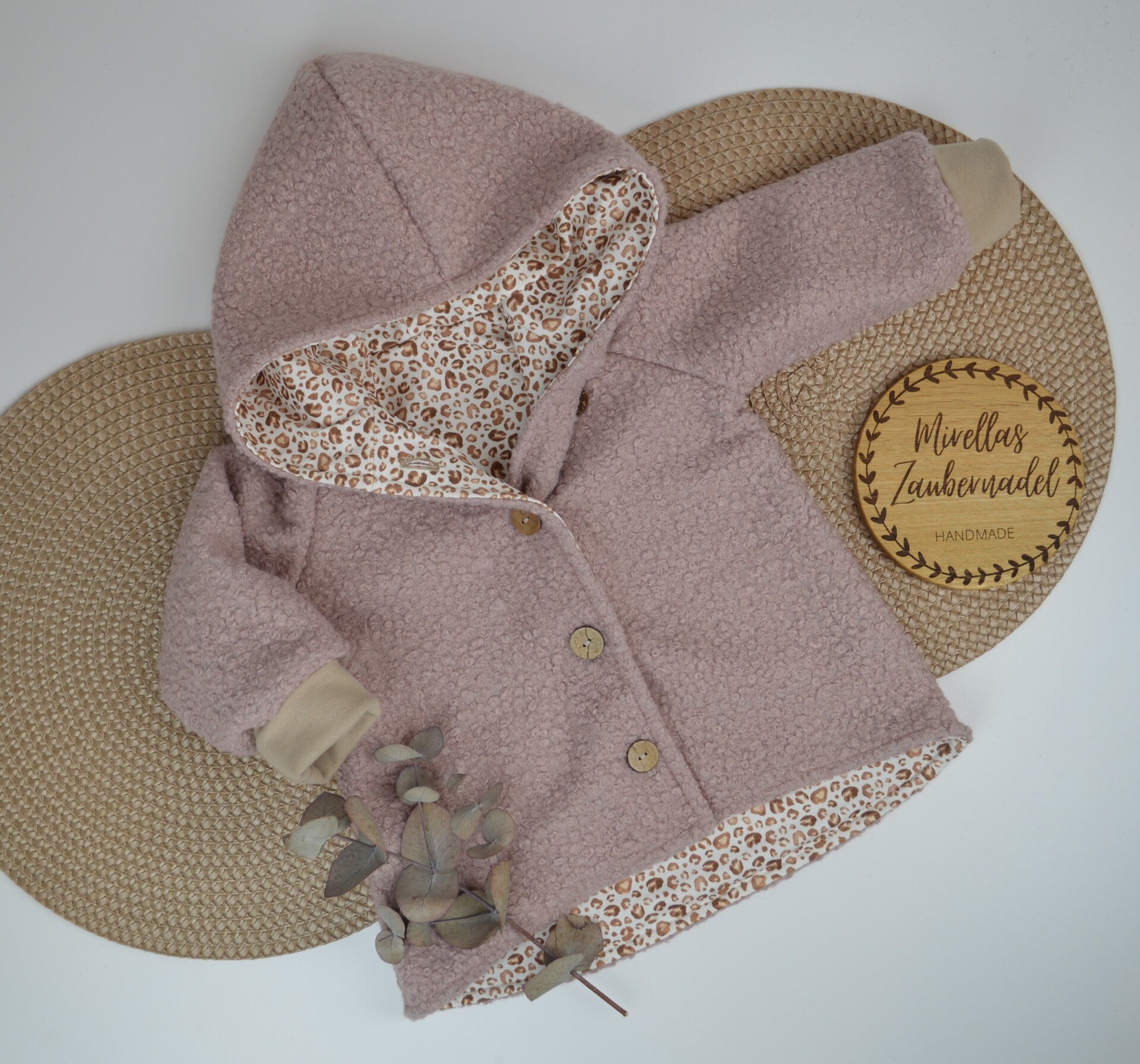 Boucléjacke mit Spitze Jacke