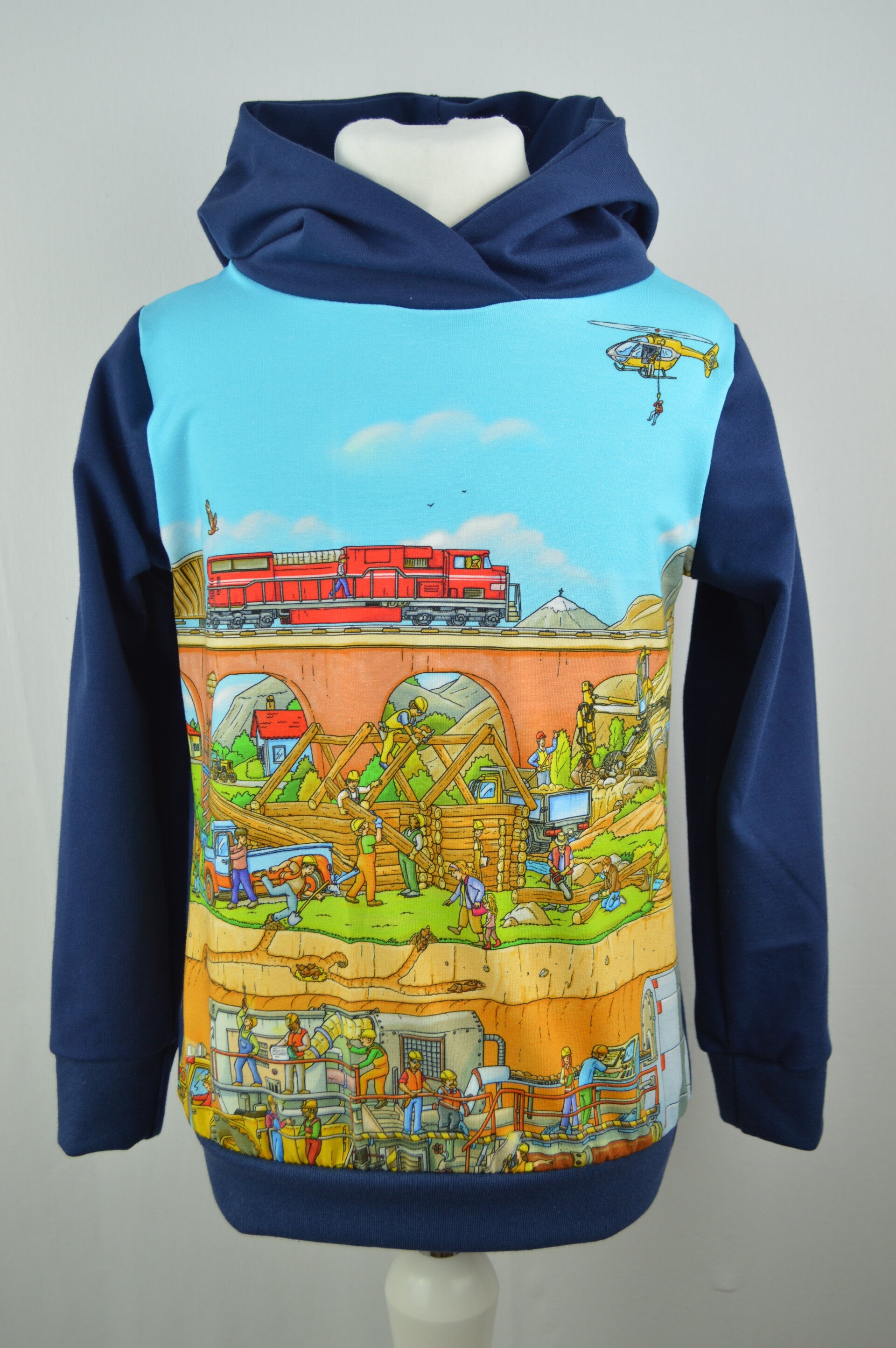 Pullover - Hoodie Baustelle / Bagger - Wunschdesign