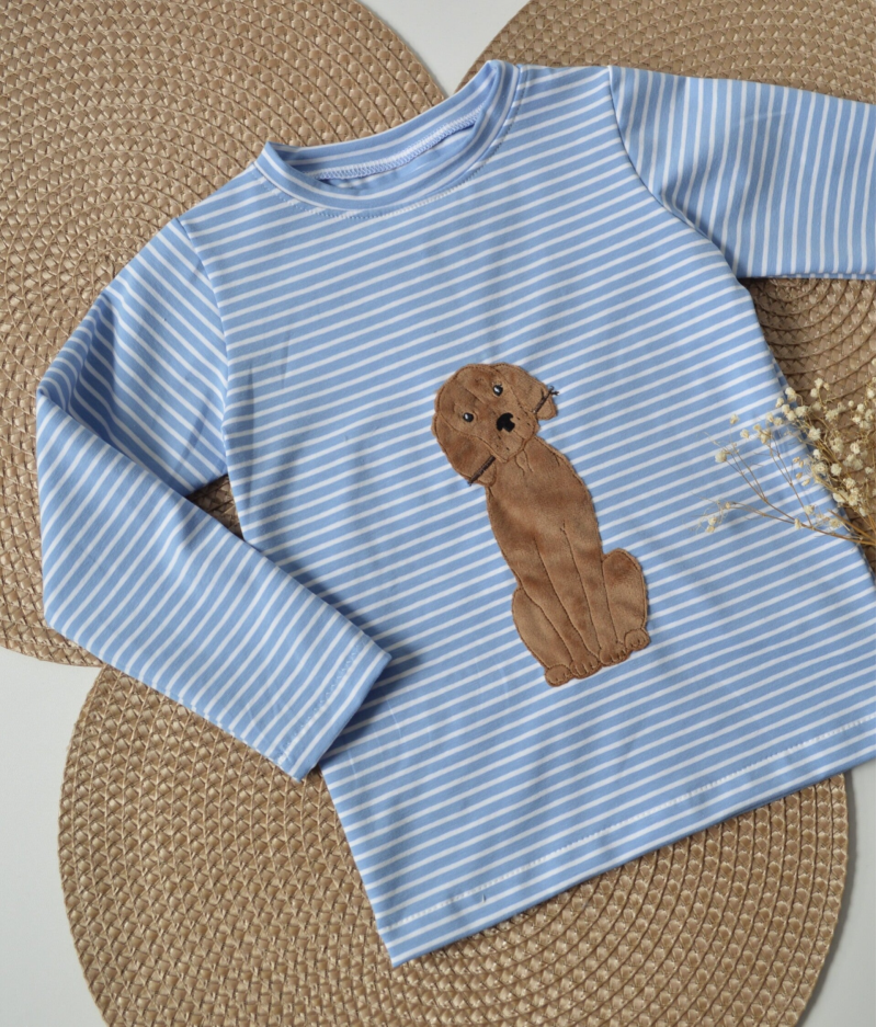 Langarmshirt Hund Ida mit Stöckchen Gr. 104