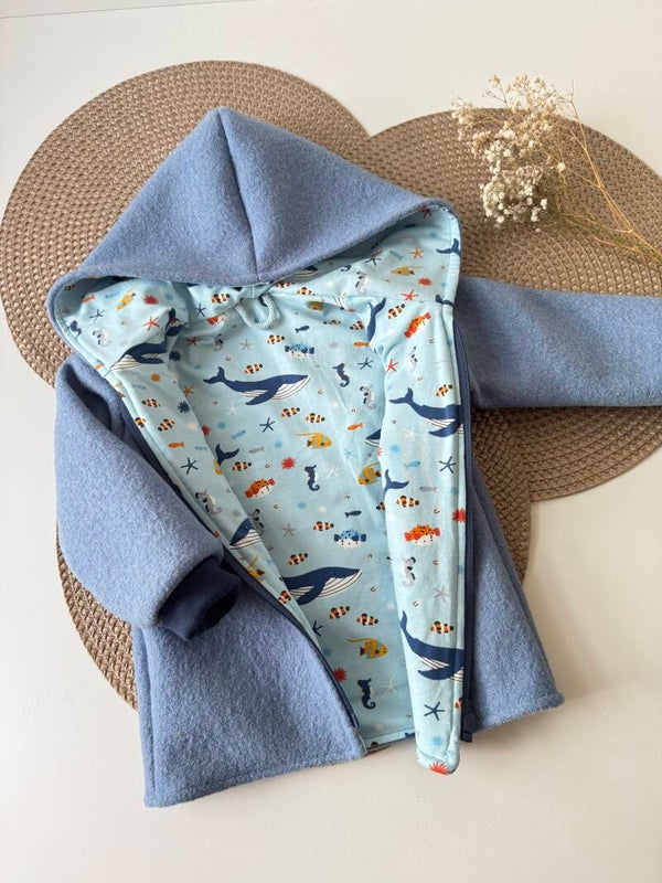 Walkjacke Gr. 92 mit Walapplikation