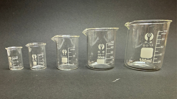 Becherglas Set 5, 10, 25, 50, 100 ml