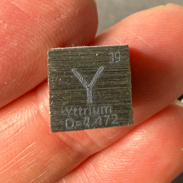Elementwürfel Yttrium 1 x 1 x 1 cm