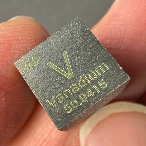 Elementwürfel Vanadium 1 x 1 x 1 cm