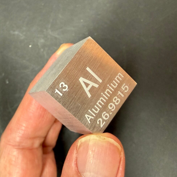 Elementwürfel Aluminium 1 Zoll (2.54 cm), 41 g