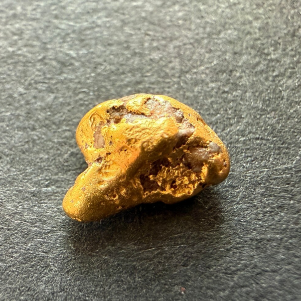 Gold Nugget, ca. 8 mm, 1 g aus Neuseeland (Pomahaka River)