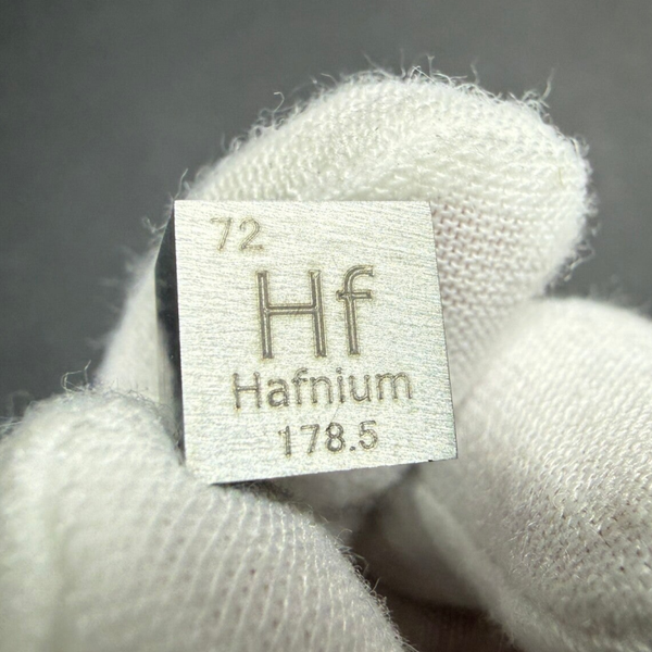 Elementwürfel Hafnium 1 x 1 x 1 cm