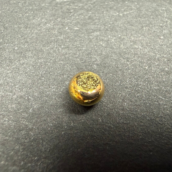 Gold, 0,5 g Schmelzperle aus reinem Gold, 99,9%ig (24K)