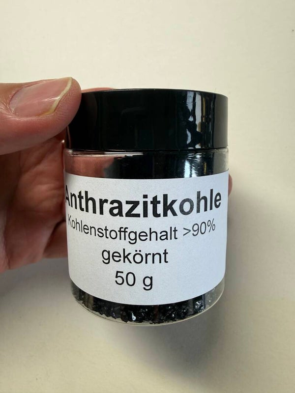 Anthrazitkohle, Granulat 50 g