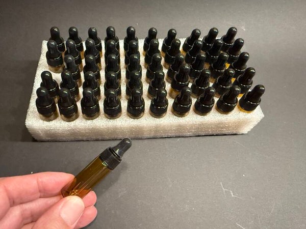 Tropfflaschen aus Braunglas 5 ml (50 Stück)