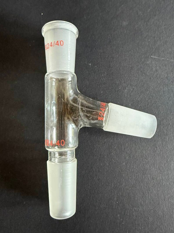 Destillationsadapter, T-Adapter mit Normschliff NS 24