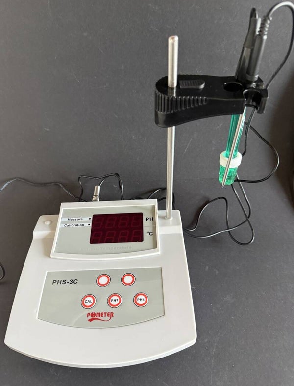 Labor-pH Meter, Standgerät mit Glaselektrode