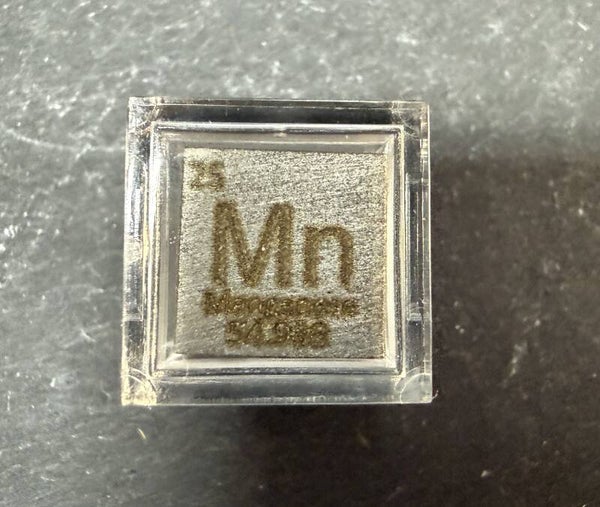 Elementwürfel Mangan 1 x 1 x 1 cm