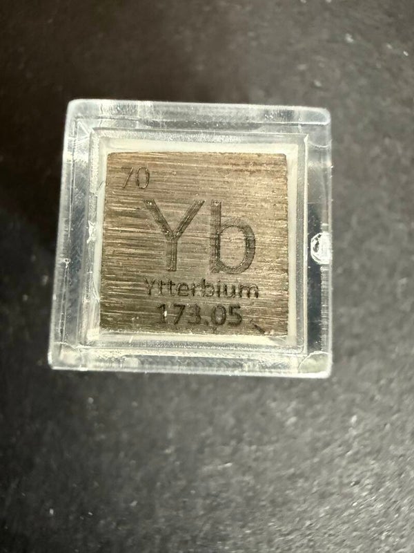 Elementwürfel Ytterbium 1 x 1 x 1 cm