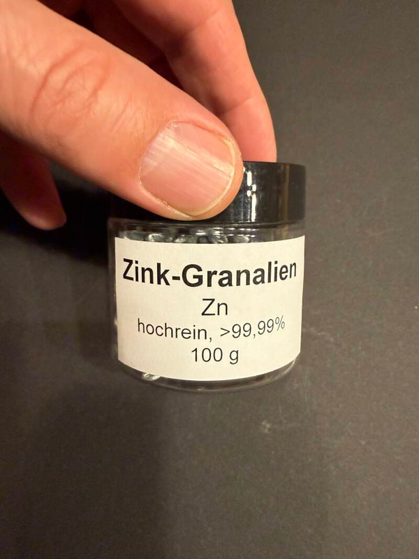 Zink Granulat, >99,9%