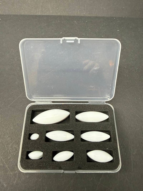 Rührfisch Set, 8 ovale Rührfische aus Teflon
