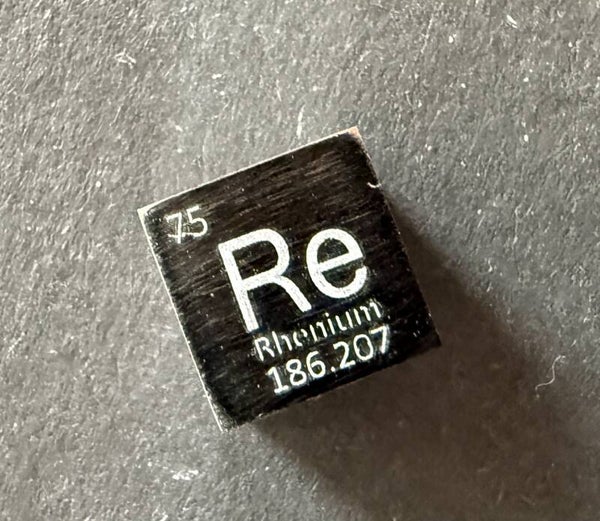 Elementwürfel Rhenium 1 x 1 x 1 cm