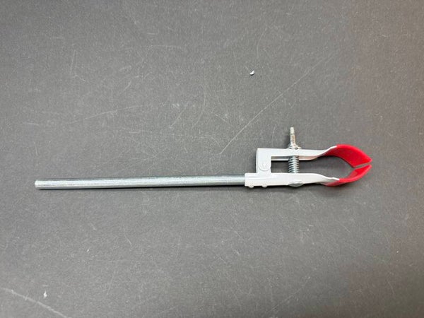 Laborklammer 25 cm lang, mit rutschfester Gummieinlage, Spannweite bis 5 cm