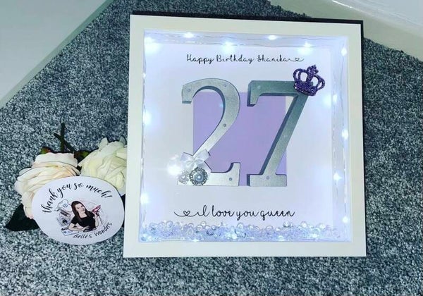 Personalised birthday frame