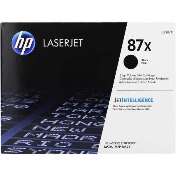 HP toner nero CF287X 87X  rigenerato da 25.000 Pagine al 5% come da standard ISO/IEC 19752